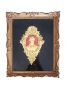 GILT METAL PLAQUE COMMEMORATING THE DEATH OF ROBERT PEEL