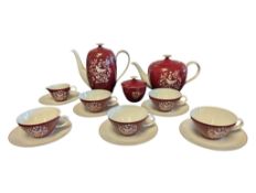ROSENTHAL OF GERMANY - PORCELAIN PARTRIDGE DESIGN TEA & COFFEE SERVICE