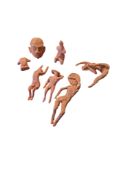 COLLECTION OF AMATEUR TERACOTTA NUDE FEMALE FORM STUDIES