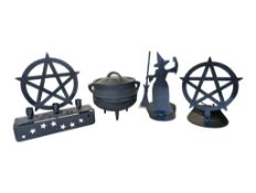 WITCHCRAFT INTEREST - COLLECTION OF PENTAGRAM MAGIC DECORATIVE ORNAMENTS