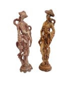 TWO VINTAGE 20TH CENTURY RESIN FIGURES