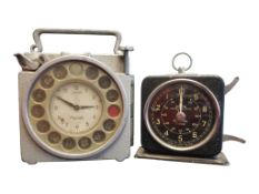 MID CENTURY VINTAGE JUNIOR PIGEON RACING CLOCK W/ SMITHS TIMER