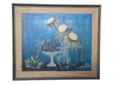 AFTER MICHEL HENRY FRENCH (1928-2016) - LES CARDONS ON BOARD FRAMED