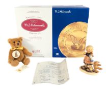 BEARS - STEIFF HUMMEL GOEBEL ME & MY SHADOW BEAR & FIGURE BOXED