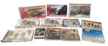 MODEL KITS - x13 AIRFIX & OTHER MILITARY VEHICLE MODEL KITS