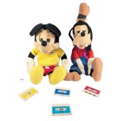 DISNEY - x2 ORIGINAL MICKEY MOUSE & GOOFY TALKING PLUSH TOYS