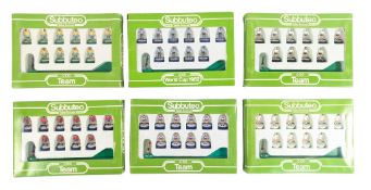 SUBBUTEO - COLLECTION OF X6 VINTAGE SUBBUTEO FOOTBALL TEAMS
