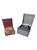 HACKER / DANSETTE - TWO VINTAGE PORTABLE RECORD PLAYERS