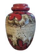 SCHEURICH - LARGE VINTAGE WEST GERMAN CERAMIC VASE