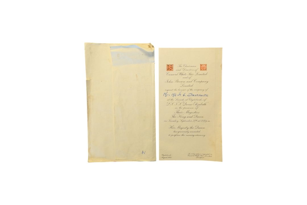 PARKER - RMS QUEEN ELIZABETH PEN & LAUNCH INVITATION - Image 3 of 4