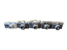 COLLECTION OF VINTAGE EUROPEAN 35MM CAMERAS