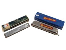 HARMONICA INSTRUMENTS - TWO VINTAGE 20TH CENTURY HARMONICAS