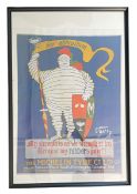 THE MICHELIN TYRE CO. - SIR BIBENDUM / THE MICHELIN MAN ADVERTISING POSTER