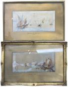 T. MATINNO (19TH CENTURY) - TWO WATERCOLOUR ON PAPER VENICE PAINTINGS