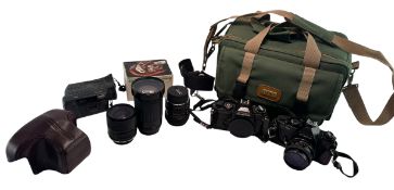 COLLECTION OF CAMERAS AND ACCESSORIES, INC. CHINON, COSINA, YASHICA, ETC.
