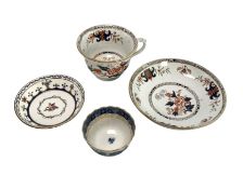 THREE FRENCH & ENGLISH 18TH AND 19TH CENTURY HAND PAINTED PORCELAIN PIECES