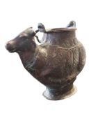 18TH CENTURY COPPER NANDI COW JUG