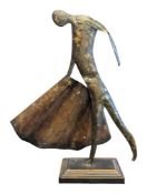 20TH CENTURY VINTAGE MATADOR METAL SCULPTURE