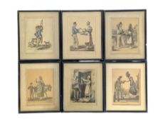 COLLECTION 19TH CENTURY FRENCH AQUATINTS BY PHILIBERT-LOUIS DEBUCOURT