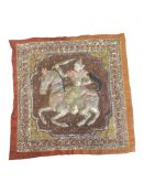 20TH CENTURY VINTAGE BURMESE KALAGA EMBROIDERED TAPESTRY