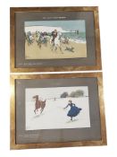 LANCE THACKERAY (1869-1916) - TWO 1902 FRAMED COLOUR LITHOGRAPHS