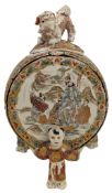 JAPANESE MEIJI PERIOD SATSUMA EARTHENWARE KORO 日本明治萨摩香炉