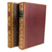 FINE BINDINGS - SELECTIONS FROM THE WRITINGS OF JOHN RUSKIN AND VANITY FAIR BY THACKERAY