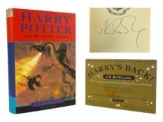 ROWLING, J. K. - 2000 HARRY POTTER AND THE GOBLET OF FIRE, SIGNED, FIRST EDITION