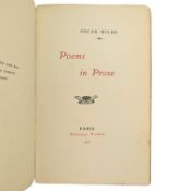WILDE, OSCAR - 1905 POEMS IN PROSE, PRIVATELY PRINTED LIMITED EDITION