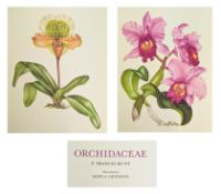HUNT, P. FRANCIS - 1973 ORCHIDACEAE, SIGNED LIMITED EDITION, COLOUR PLATES, SCARCE UNBOUND COPY