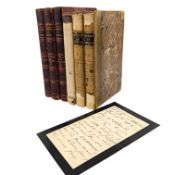 TROLLOPE, FRANCES BARNABYS IN AMERICA & THE REFUGEE IN AMERICA, FIRST EDITIONS & SIGNED LETTER