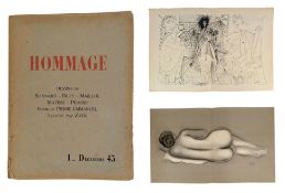 REVUE HOMMAGE 1943 - RARE LIMITED ISSUE OF A FRENCH MODERNIST ART PORTFOLIO - MATTISE, PICASSO