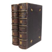 FARRAR, FREDERIC W. - c1874 THE LIFE OF CHRIST, LEATHER BINDING, IN TWO VOLUMES