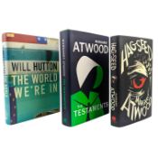 ATWOOD, MARGARET - 2019 THE TESTAMENTS & 2016 THE HAG-SEED, FIRST EDITIONS, ONE SIGNED