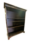 19TH CENTURY VICTORIAN MAHOGANY OPEN WINDOW BOOKCASE