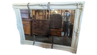 BARCELONA TRADING, UK - CONTEMPORARY LARGE CARVED FRENCH STYLE OVERMANTEL MIRROR