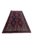 VINTAGE SOUTH WEST PERSIAN SHIRAZ CARPET FLOOR RUG