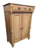 20TH CENTURY PINE FARMHOUSE KITCHEN LARDER CUBPOARD