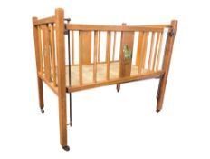 VINTAGE MID CENTURY WOODEN COT / CRIB