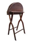 19TH CENTURY MAHOGANY CAMPAIGN FOLDING TABLE