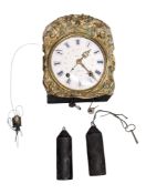 L LEROY, PARIS - 19TH CENTURY FRENCH EMBOSSED WALL CLOCK