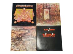 BLACK SABBATH - FOUR HEAVY METAL LP VINYL RECORDS