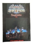 SPIDER - SIGNED 1984 ROUGH JUSTICE TOUR SOUVENIR PROGRAMME & TICKET STUB