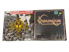 QUEENSRYCHE - TWO 1980S HEAVY METAL LP VINYL RECORDS