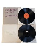 JIMI HENDRIX - TWO LATE 20TH CENTURY UNOFFICIAL BOOTLEG LP VINYL RECORDS