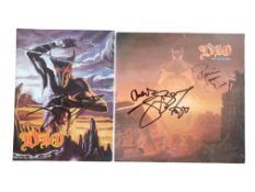DIO - 1984 SIGNED TOUR PROGRAMME & THE LAST IN LINE LP VINYL RECORD