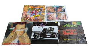 COLLECTION OF FIVE 1970S / 80S GLAM ROCK LP VINYL RECORDS
