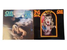 OZZY OSBOURNE - TWO 1980S HEAVY METAL LP VINYL RECORDS