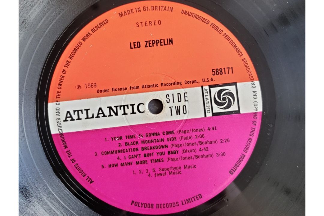 Led Zeppelin - Self-titled 1969 original UK 1st pressing 588171 LP ...