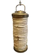 EARLY 20TH CENTURY TURKISH BRASS FOLDING TRAVEL LANTERN